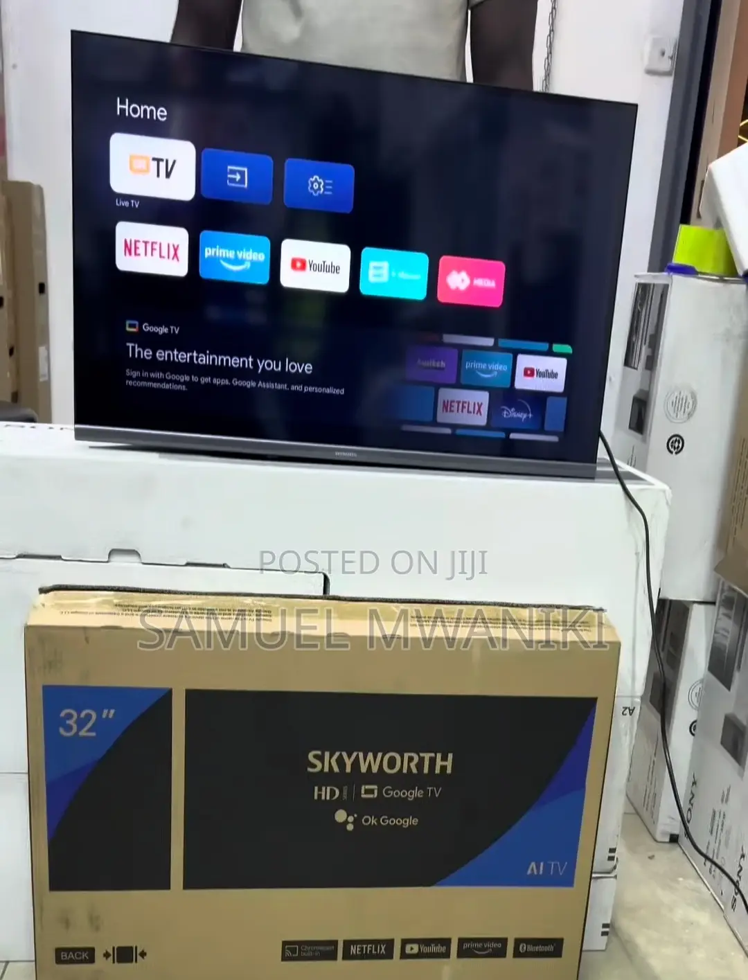 Skyworth 32” Full Hd Frameless Smart Google Tv