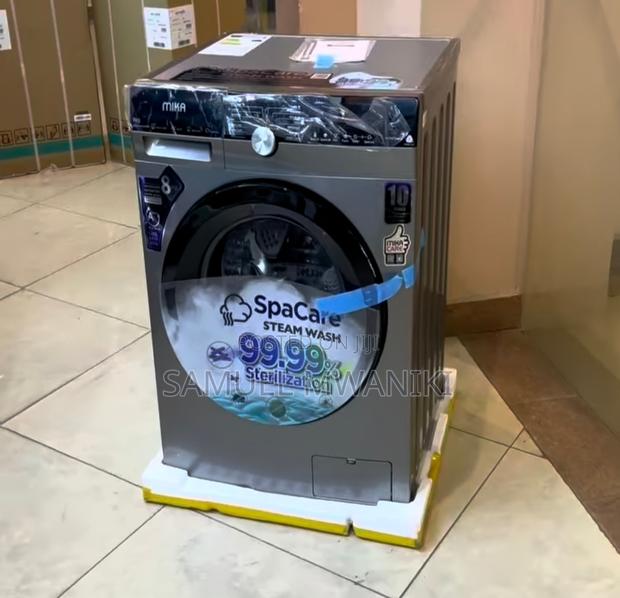 Mika Washing Machine 8KG Automatic Front Load Silver - thumbnail 2