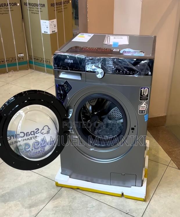 Mika Washing Machine 8KG Automatic Front Load Silver - thumbnail 4