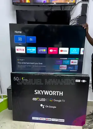 Skyworth 50'' Qled Google Tv Uhd Frameless New 2024 Model