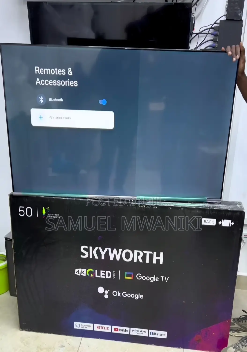 Skyworth 50'' Qled Google Tv Uhd Frameless New 2024 Model