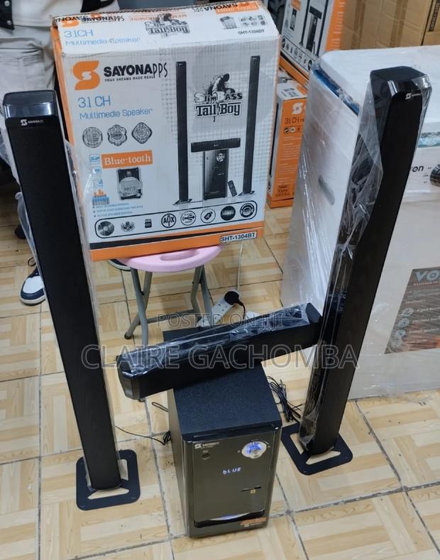 Sayona SHT 1304 Subwoofer, Medium Range Tall Boy Speakers - main view