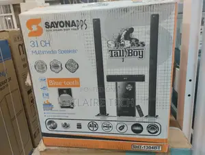 Sayona SHT 1304 Subwoofer, Medium Range Tall Boy Speaker 3.1