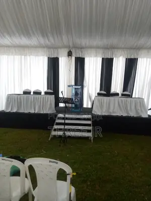 Stage Set Up for Cleargy in Funeral Service
