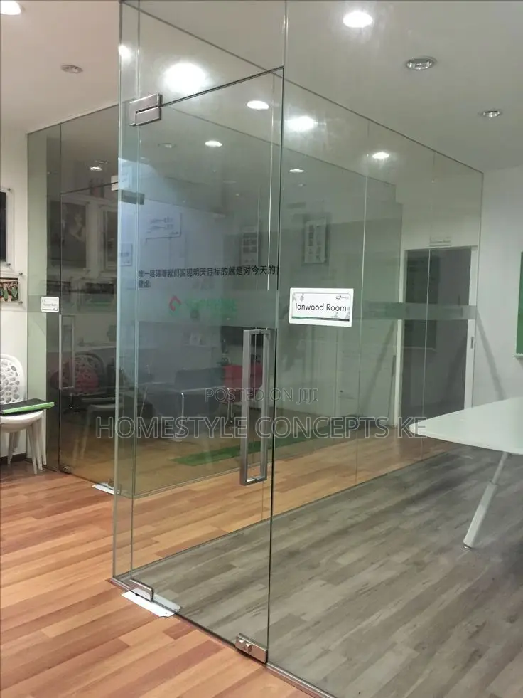 Glass and Aluminium Partitions Frameless Glass
