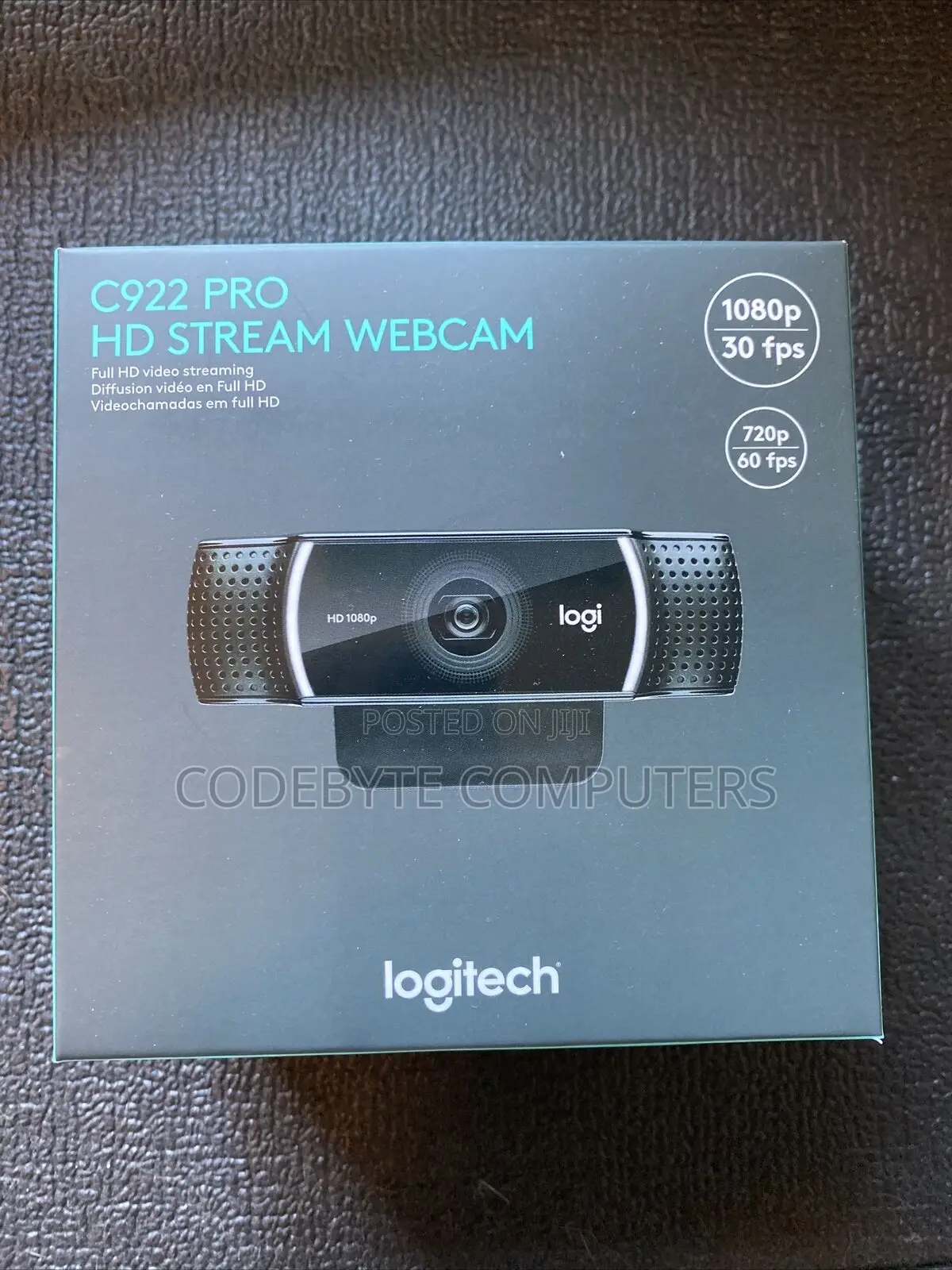 Logitech C922 Pro Stream Webcam- Tripod Included