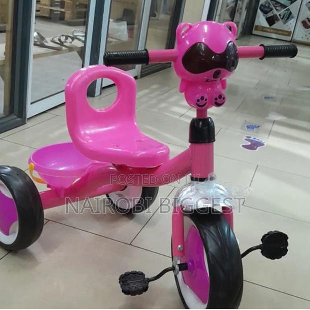 Strong Pink Brand New Kids Tricycle - main view