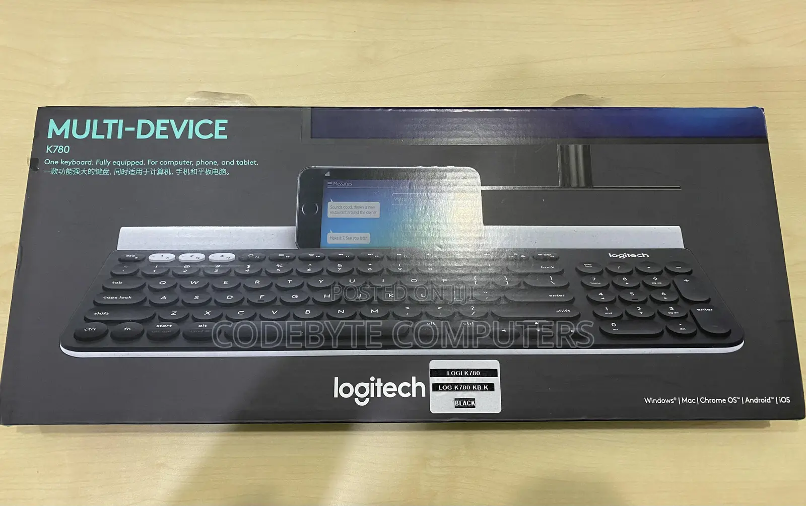 Wireless Logitech Slim Multi-Device Keyboard