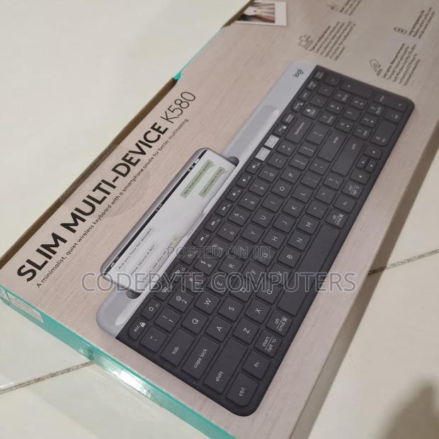 Logitech Slim Multi-Device Wireless Keyboard - GRAPHITE - thumbnail 2