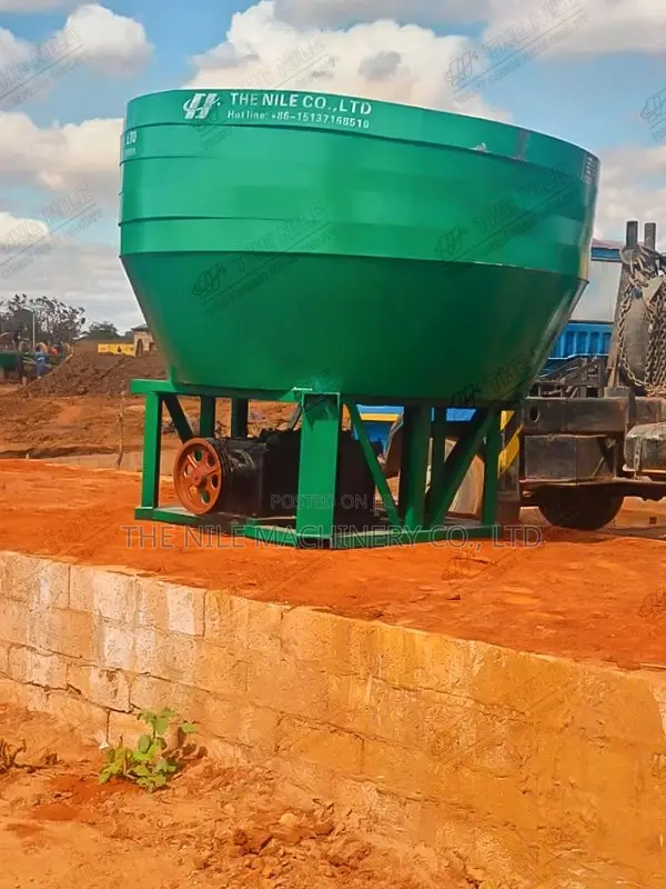 Mining Equipment Gold Ore Grinding Wet Type Round Pan Mill