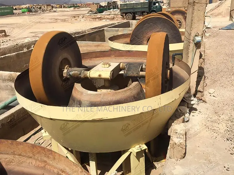 Wet Pan Gold Mill Model 1200 Two Roller Wet Pan Mill