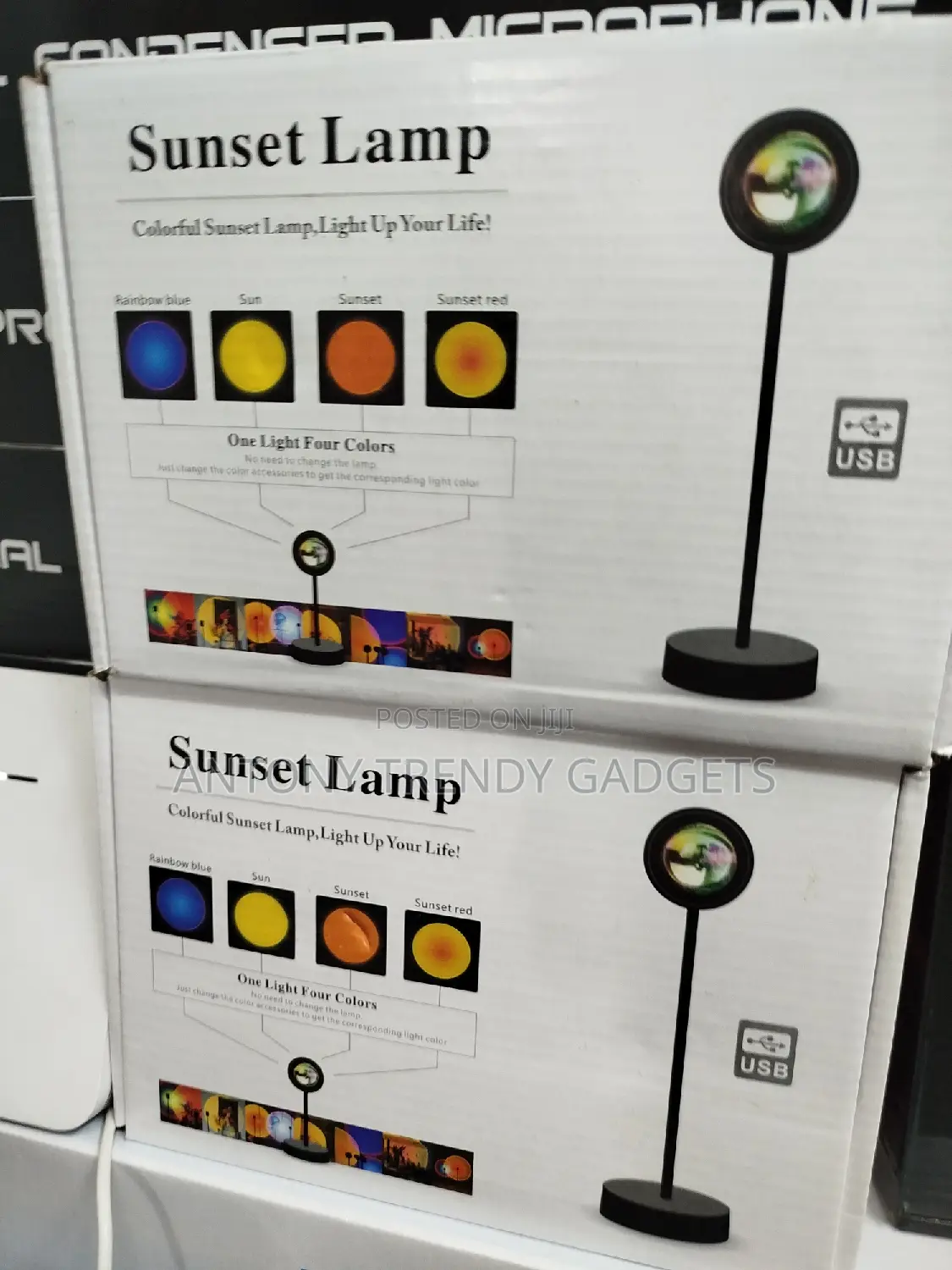 Home Decor/ Sunset Lamp/Rainbow Lights