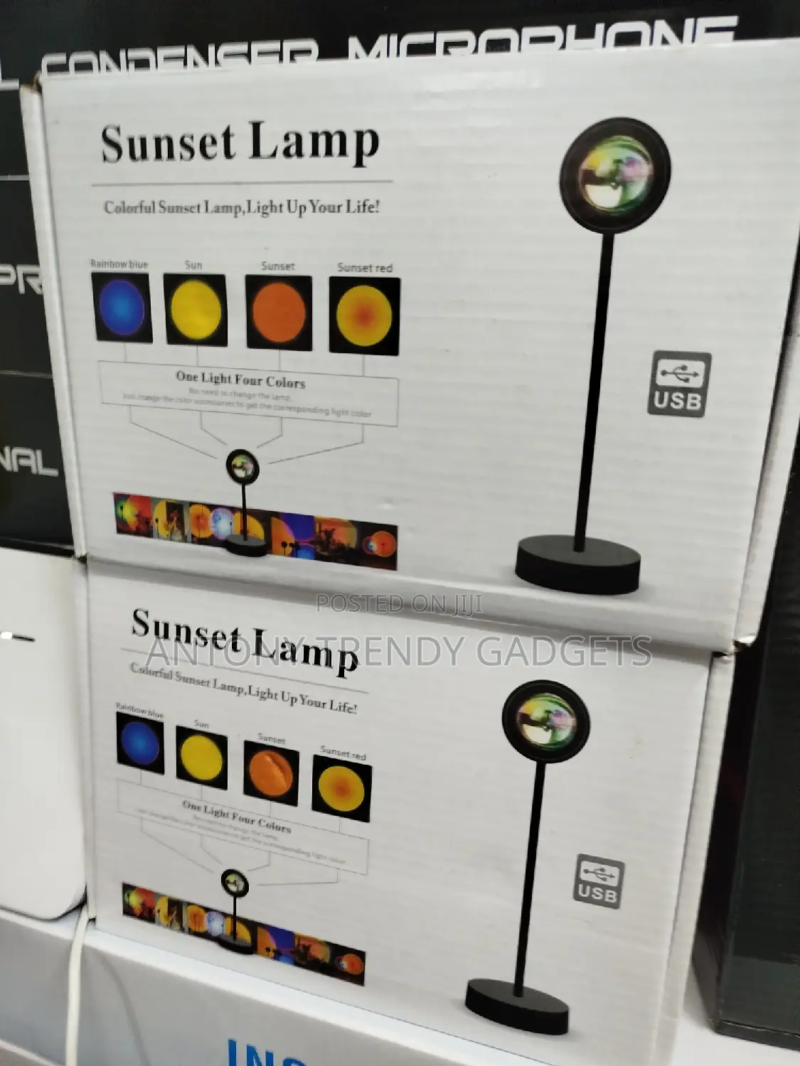 Home Decor/ Sunset Lamp/Rainbow Lights