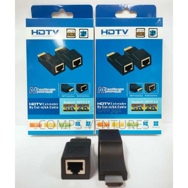 HDMI Extender,HDMI to RJ45 Network Cable Extender Converter - thumbnail 2