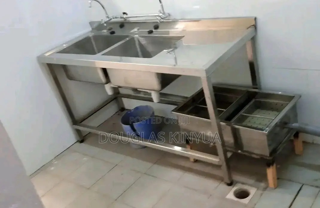 Sink Double Bowl Stainless Steel.