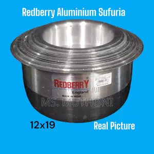 12x19 Redberry Aluminium Sufuria a Set of 8pcs