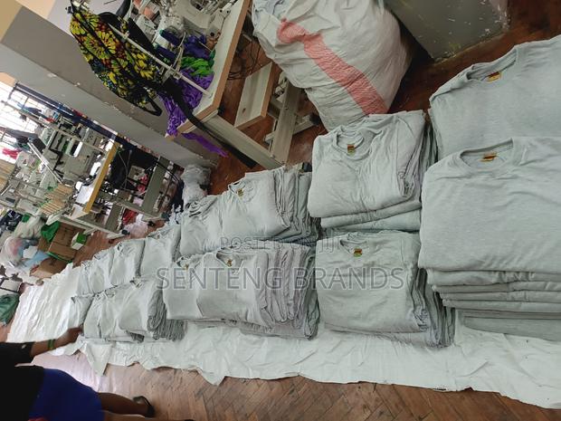 Ash Grey Round Neck T-Shirts - thumbnail 2