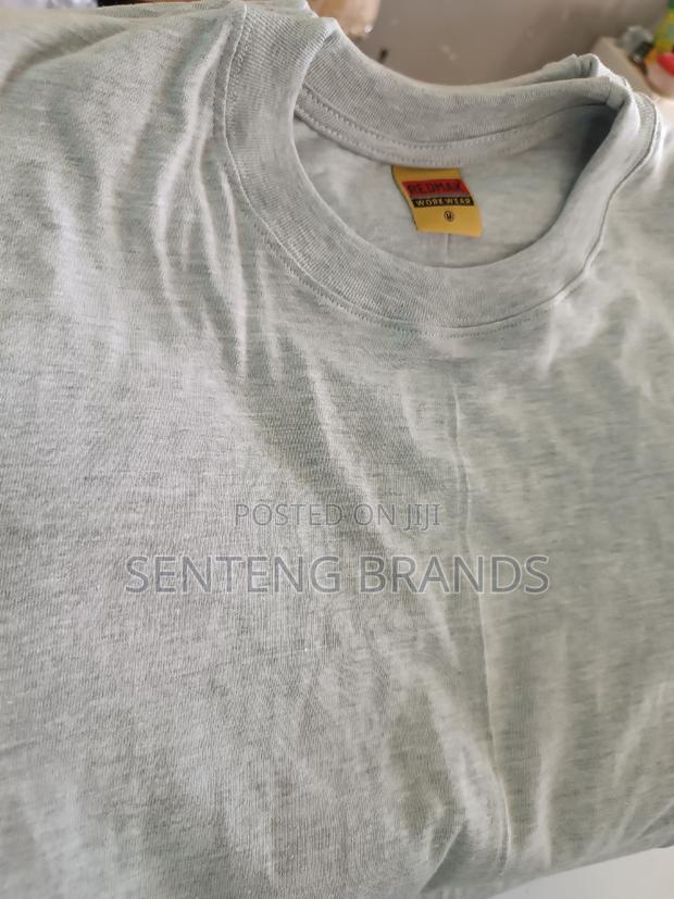 Ash Grey Round Neck T-Shirts - thumbnail 7