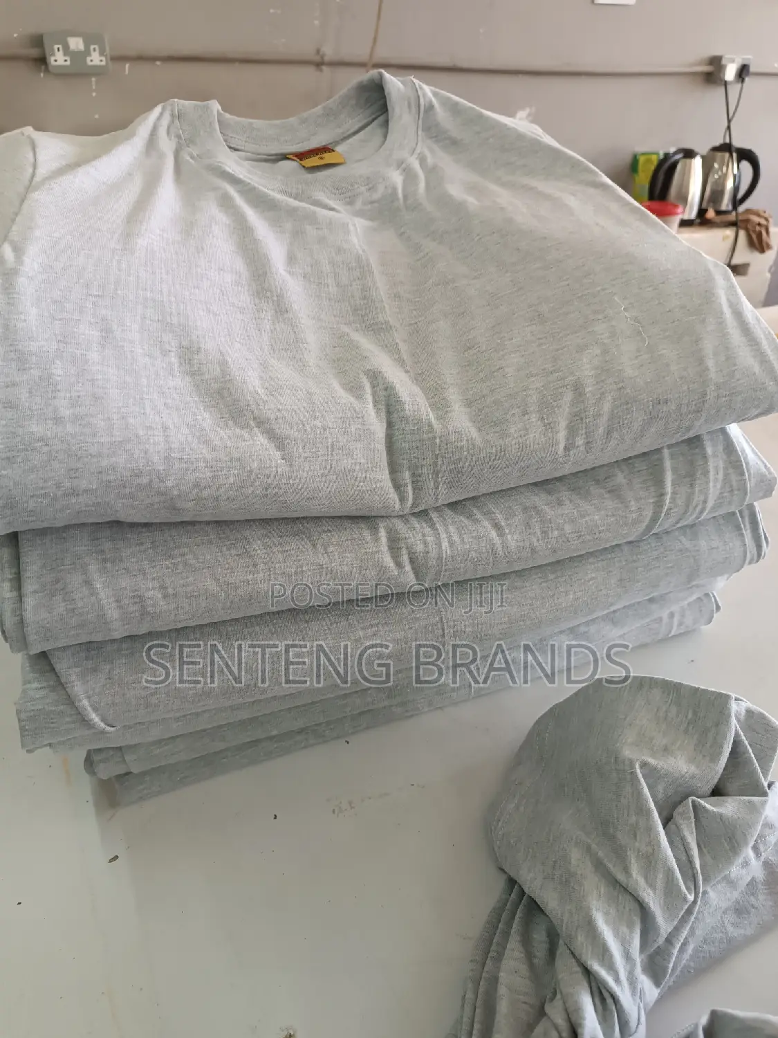 Ash Grey Round Neck T-Shirts