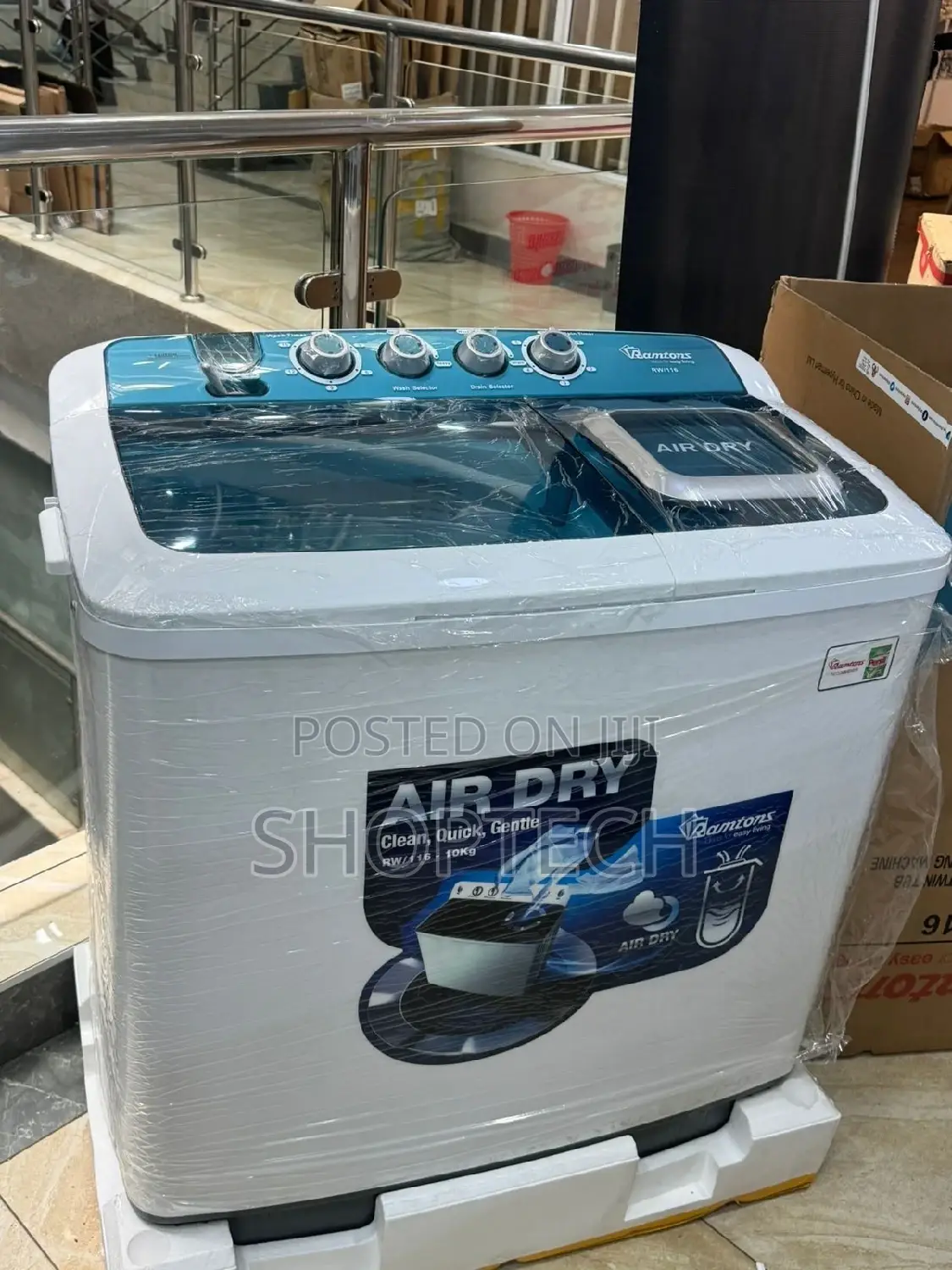 Ramton 10KG RW/116 Twin Tub Washing Machine =