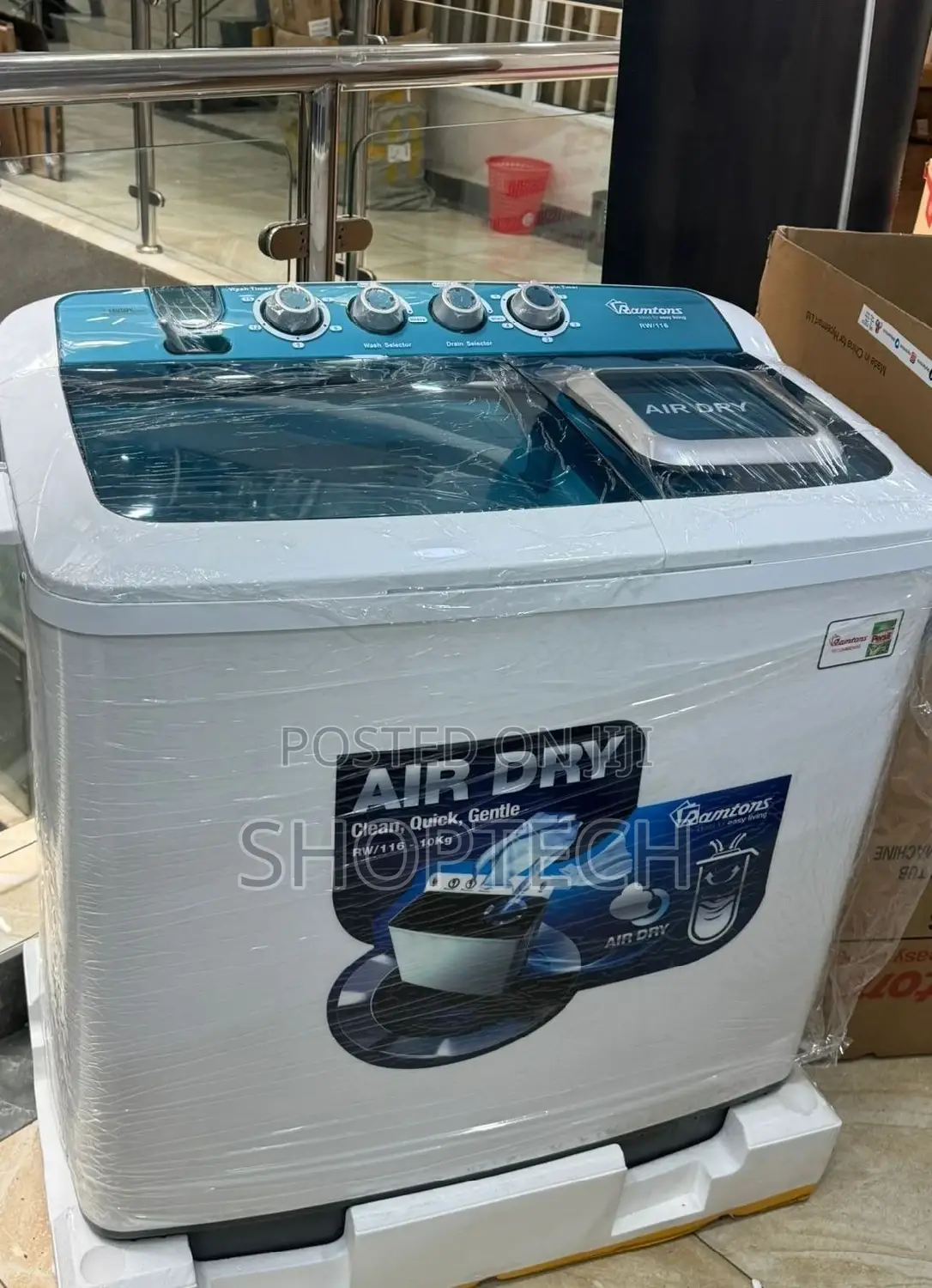 Ramton 10KG RW/116 Twin Tub Washing Machine =