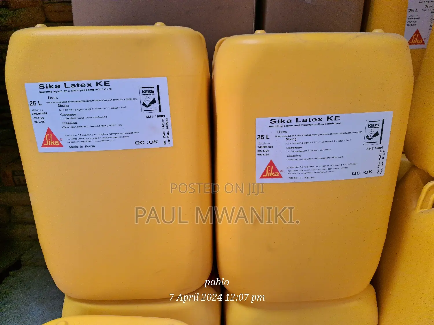 Sika Latex- 
Bonding Agent and Waterproofing Admixture