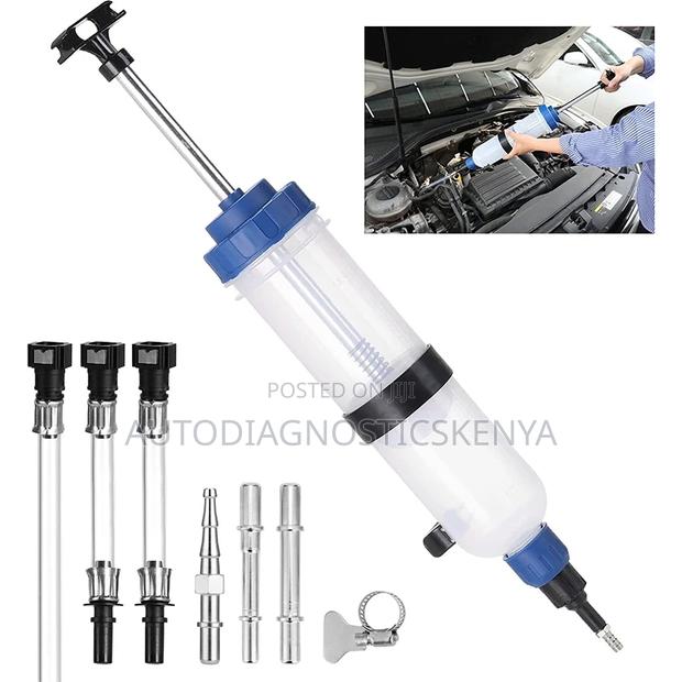 Automotive Manual Oil Fluid Extractor Refill Syringe Pump