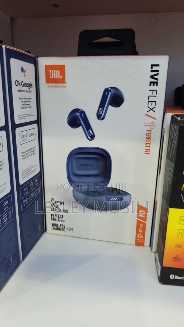 JBL Harman Live Flex Wireless Earbuds Blue - main view