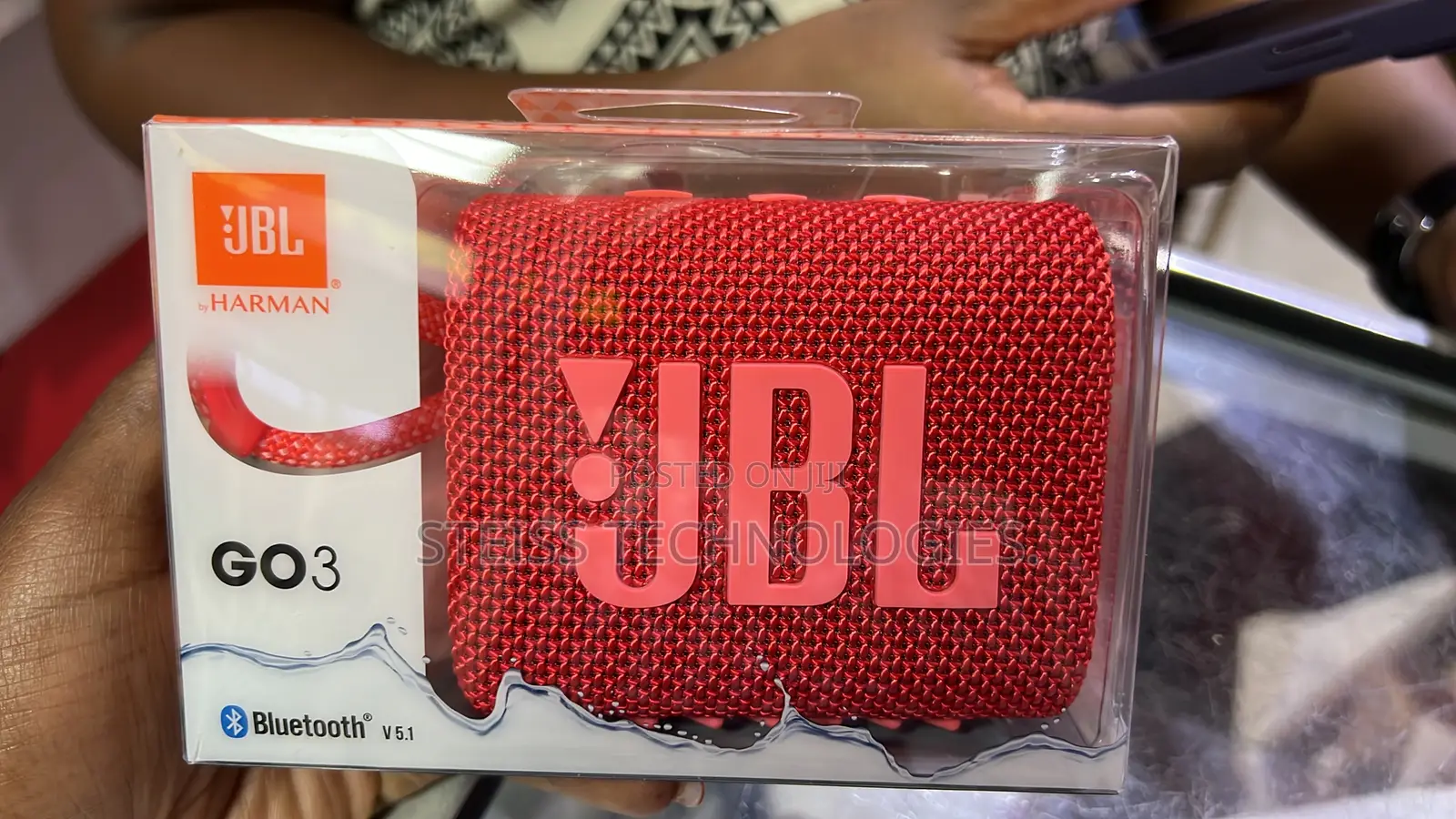 JBL Go3 Bluetooth Speakers.