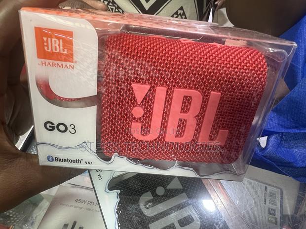 JBL Go3 Bluetooth Speakers.