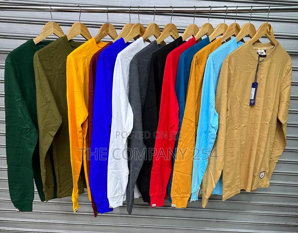 Plain Round Neck Longsleeved Sweatshirt T-Shirts
: M to 3xl