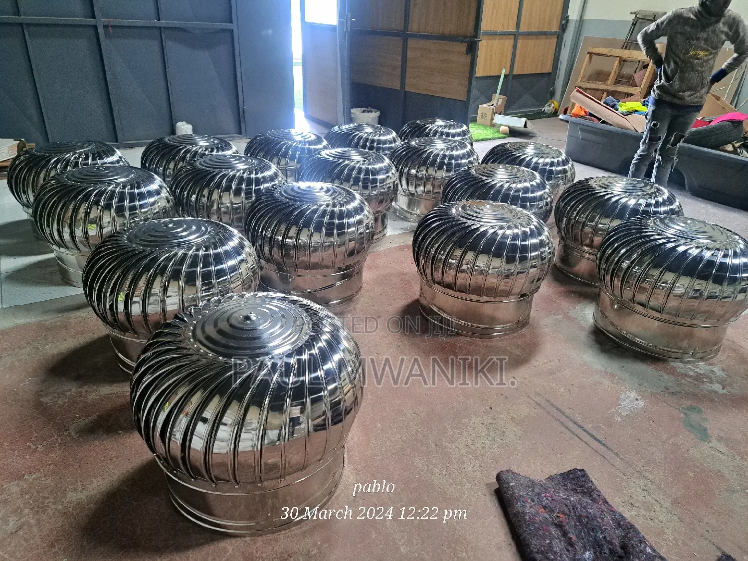 600mm Cyclones Roof Ventilators- Stainless Steel.