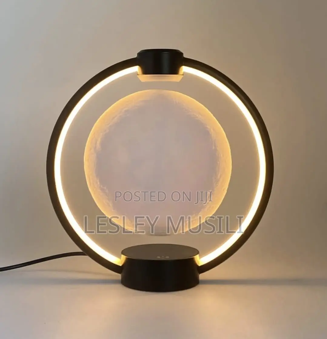 Levitating Moon Lamp With Cool Bluetooth Speaker and 3D