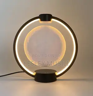 Levitating Moon Lamp With Cool Bluetooth Speaker and 3D