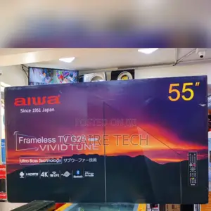 New AIWA 55 Inches Tv Smart Android Flameless Tv