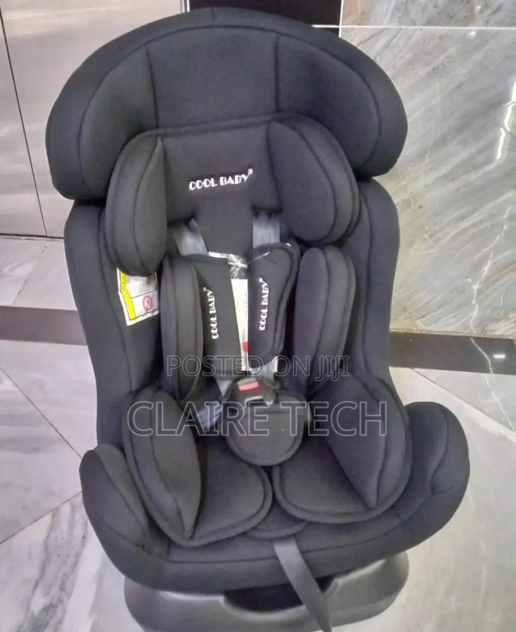Grey Comfy Baby Car Seat