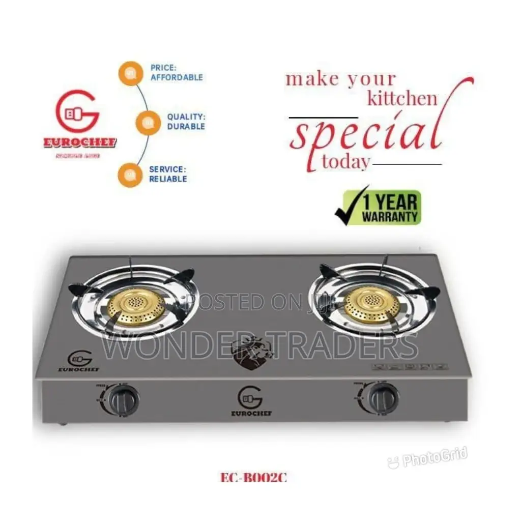 Eurochef You 2 Burner Glass Top 2 Burner Glass Top