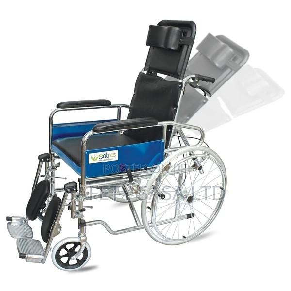 Heavy Duty Reclining Wheelchair With Commode Attachment - main view