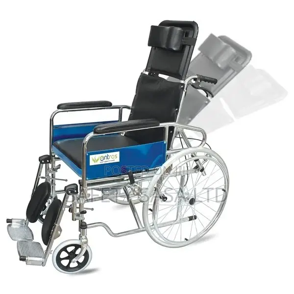 Heavy Duty Reclining Wheelchair With Commode Attachment