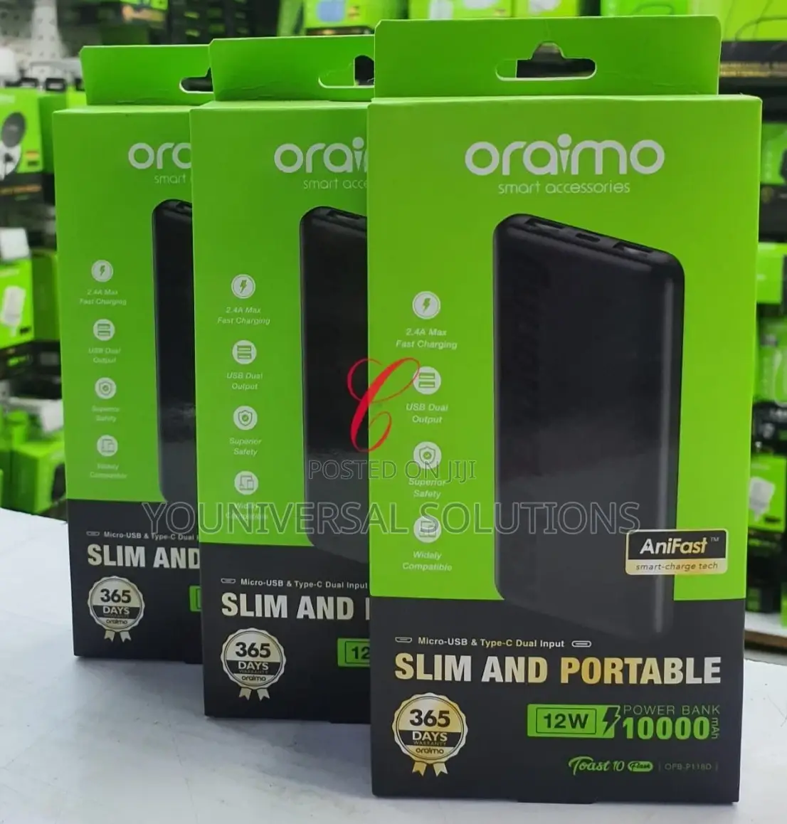 Oraimo Power Bank- 10000MAH