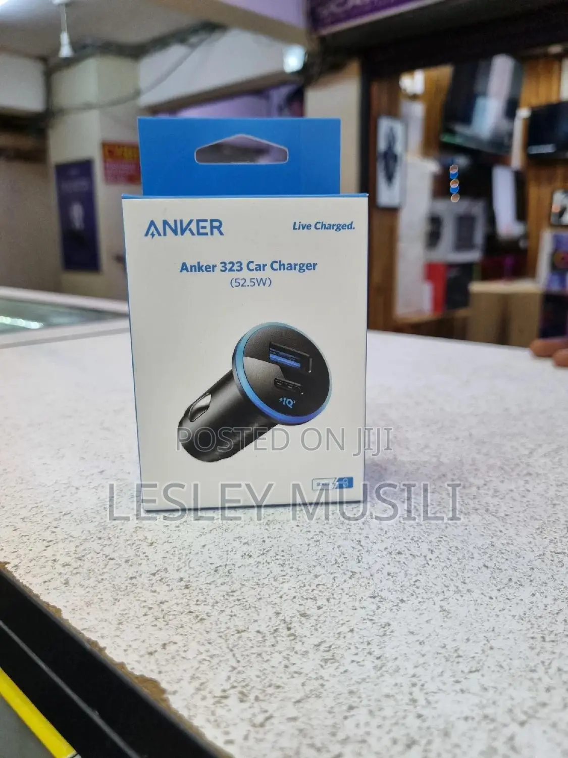 Anker 323 Car Charger (52.5W)Black