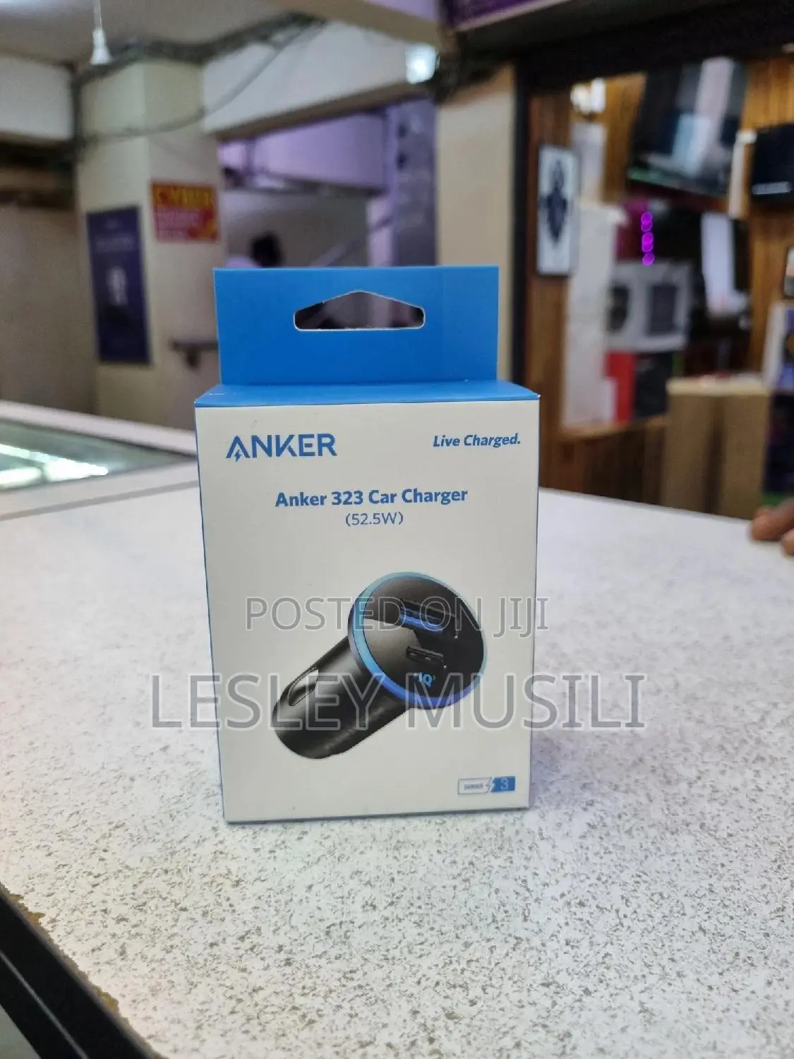Anker 323 Car Charger (52.5W)Black