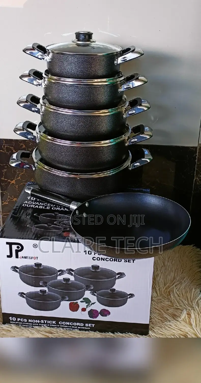 James Pot 10 Pieces Nonstick Cookware Set