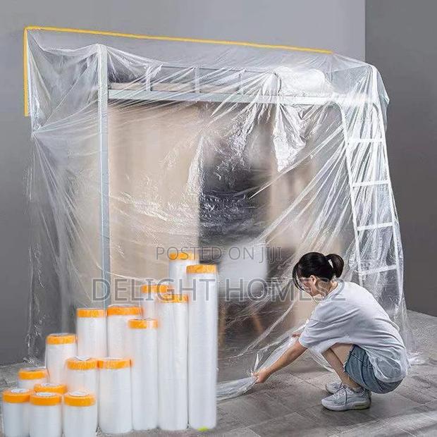 20m Self Adhesive Transparent Plastic Masking Film