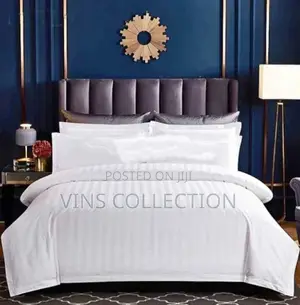White Stripes Cotton Duvet Covers