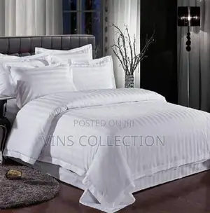 White Stripes Cotton Duvet Covers