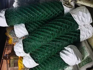 Green Coated Chainlink Fencing Wire 14g
