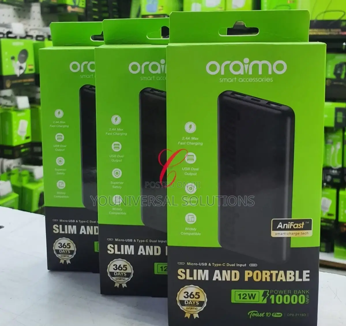 Oraimo Power Bank- 10000MAH