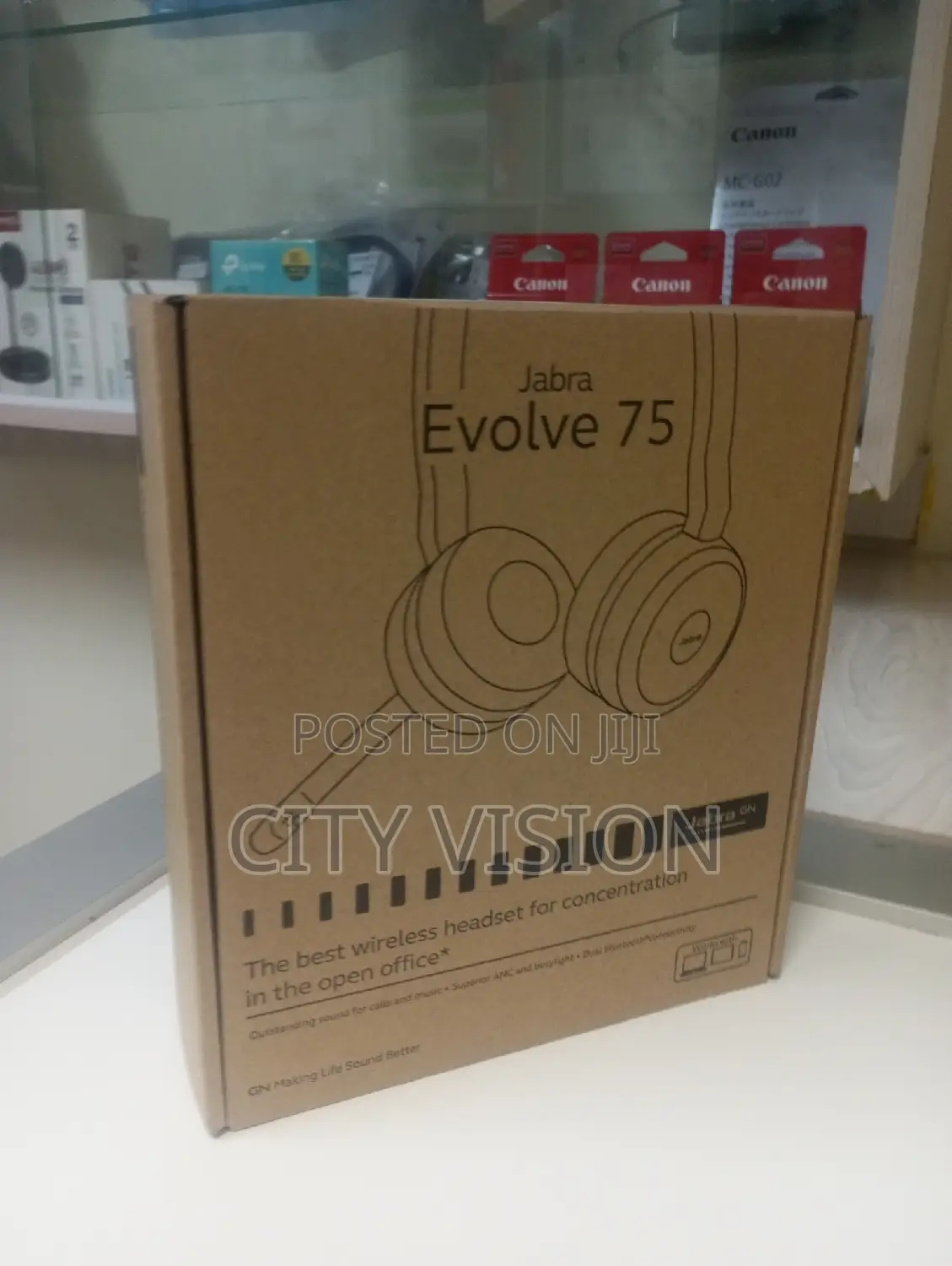 Jabra Evolve (75 Ms Stereo )Headset Link 370 //75 MS Stereo