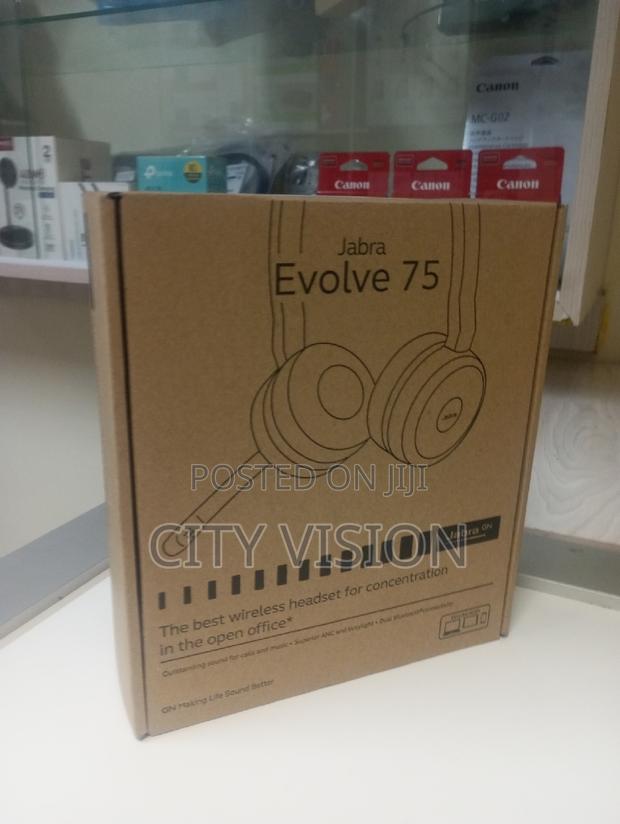 Jabra Evolve (75 Ms Stereo )Headset Link 370 //75 MS Stereo
